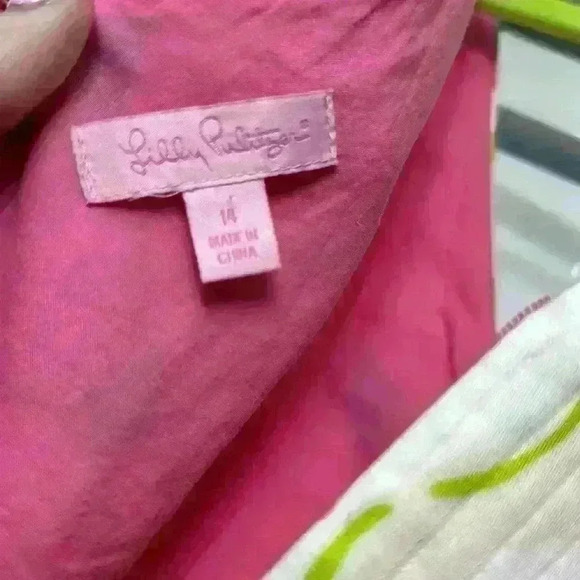 Lilly Pulitzer EUC Size 14 Kiki Dress in Hottie Pink Item# 6Y - Picture 3 of 5